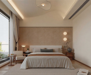 Modern Wabi-sabi Style Bedroom-ID:944690778