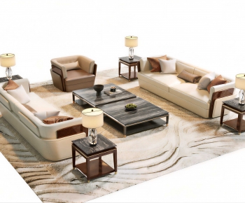 New Chinese Style Sofa Combination-ID:397289991