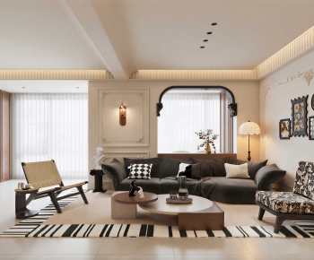 French Style A Living Room-ID:904279955