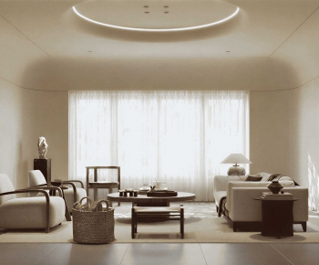 Wabi-sabi Style A Living Room-ID:986311913