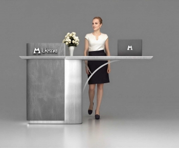 Modern Reception Desk-ID:366429099