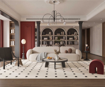 French Style A Living Room-ID:191550024