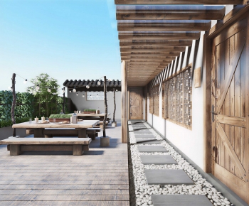 New Chinese Style Courtyard/landscape-ID:116370927