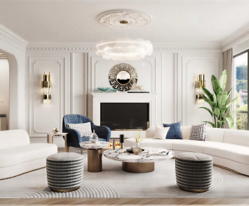 Modern A Living Room-ID:680360086