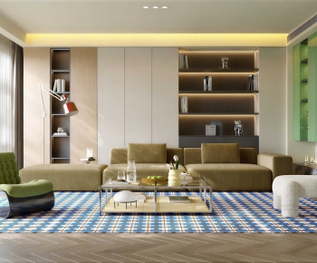 Modern A Living Room-ID:447223903