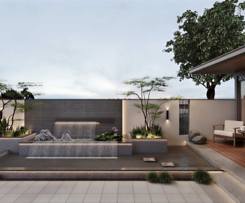 New Chinese Style Courtyard/landscape-ID:879414081