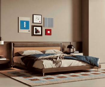 Modern Double Bed-ID:238902096