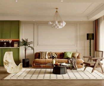 French Style A Living Room-ID:640664108