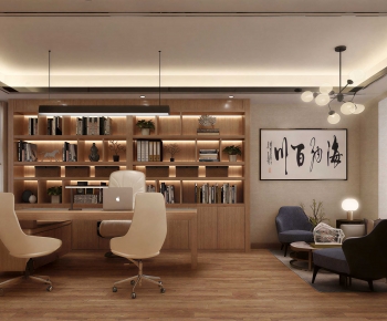 New Chinese Style Manager's Office-ID:213906051