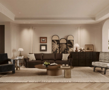 French Style A Living Room-ID:438518058