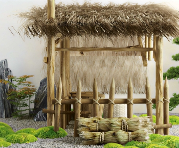 Japanese Style Rockery Waterscape-ID:429992914