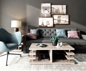 Modern Sofa Combination-ID:391829059