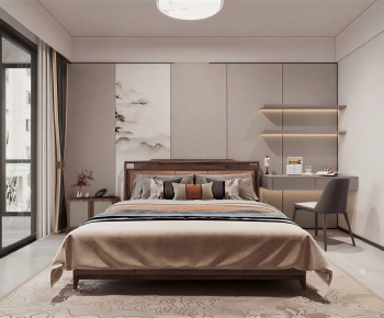 New Chinese Style Bedroom-ID:115494973