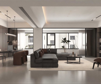 Modern A Living Room-ID:283221966
