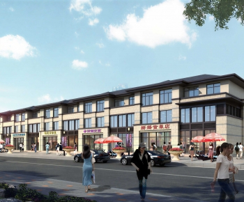 New Chinese Style Commercial Street-ID:439994105