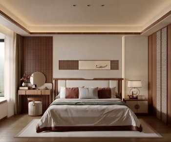 New Chinese Style Bedroom-ID:995033038