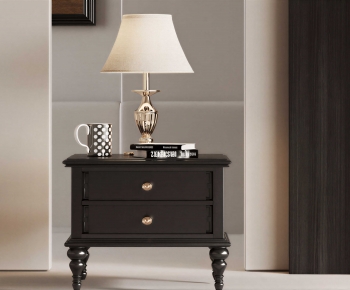 French Style Bedside Cupboard-ID:309372909