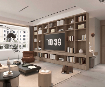 Modern A Living Room-ID:886858946