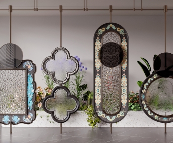 Country Style Glass Screen Partition-ID:330529934