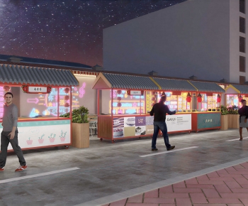 New Chinese Style Commercial Street-ID:720849049