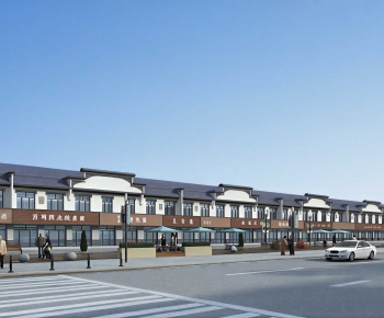 New Chinese Style Commercial Street-ID:406418096