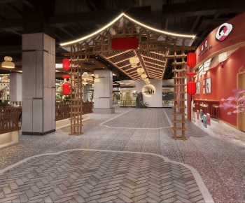 New Chinese Style Commercial Street-ID:682329893