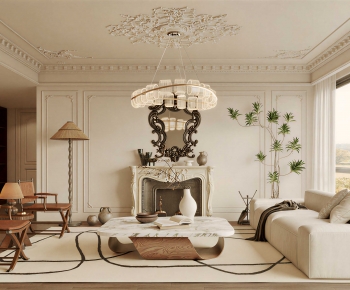 French Style A Living Room-ID:297132025
