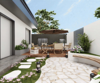 Modern Courtyard/landscape-ID:739518881