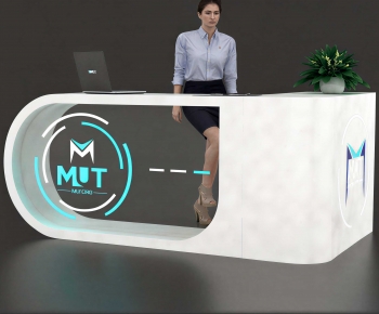 Modern Reception Desk-ID:195639135