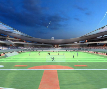 Modern Indoor Stadium-ID:677895073