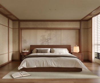 Japanese Style Bedroom-ID:664854052