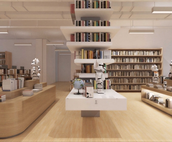 Modern Bookstore Book Bar-ID:548569921