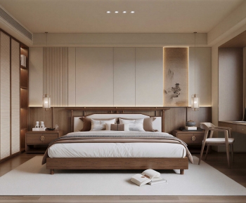 New Chinese Style Bedroom-ID:203653104