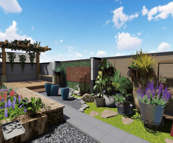 Modern Courtyard/landscape-ID:436859176