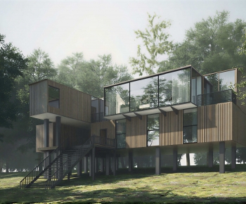 Modern Appearance Of Commercial Building-ID:885972984