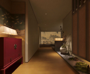 New Chinese Style Hallway-ID:739272127