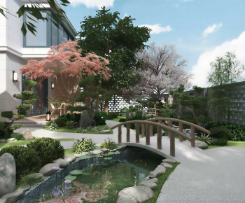 Japanese Style Courtyard/landscape-ID:358889112
