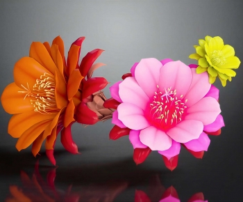 Modern Flowers And Grass-ID:317018035
