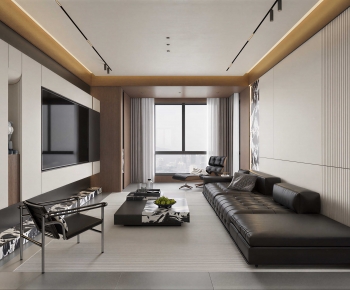 Modern A Living Room-ID:699918033