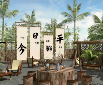 New Chinese Style Courtyard/landscape-ID:390959989