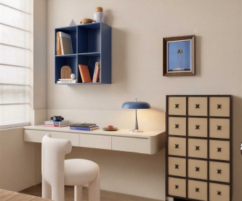Modern Computer Desk And Chair-ID:822159055