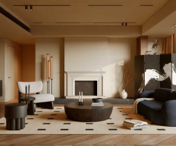 Modern A Living Room-ID:348810916