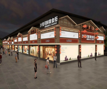 New Chinese Style Commercial Street-ID:720690014