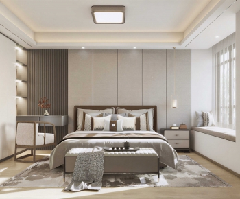 New Chinese Style Bedroom-ID:863784071