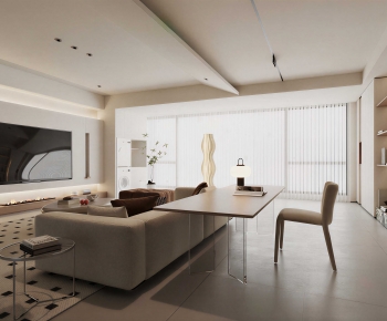 Modern A Living Room-ID:615204103