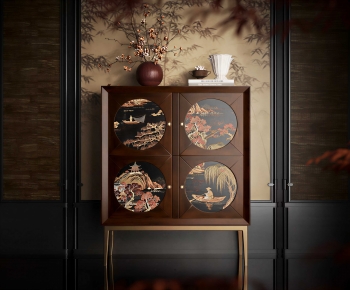 New Chinese Style Entrance Cabinet-ID:693053014