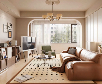 Modern A Living Room-ID:946878911