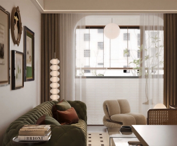 Modern A Living Room-ID:425419096
