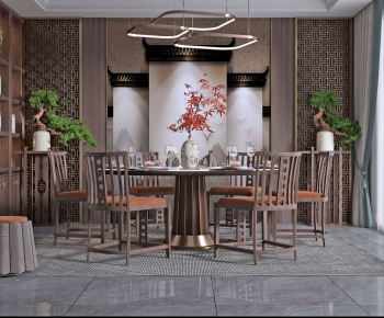 New Chinese Style Dining Room-ID:960246097