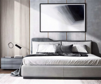 Modern Double Bed-ID:469830038